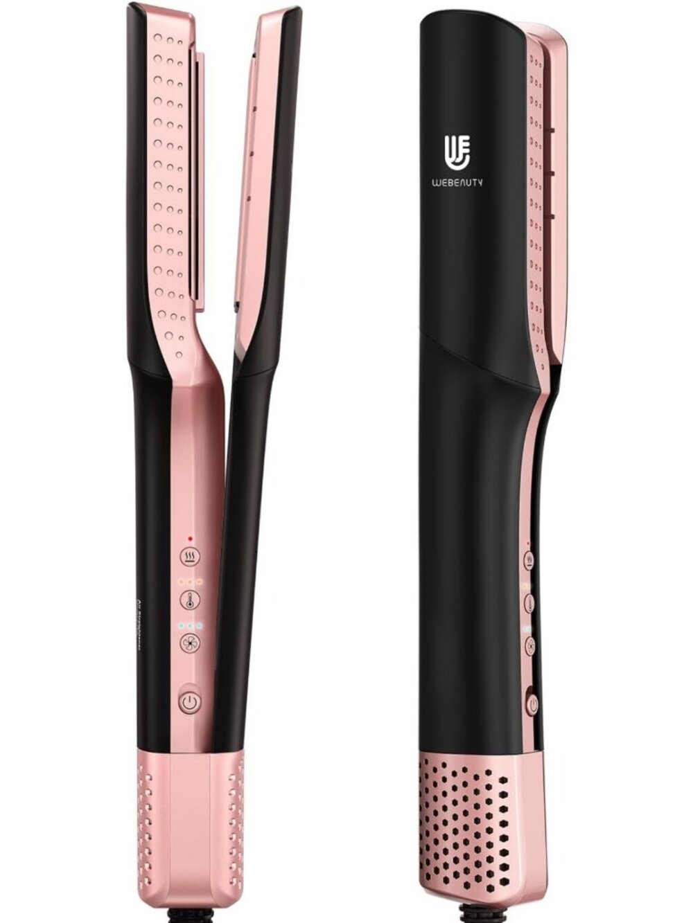 2-in-1 Wet to Dry Hair Straightener & Dryer, Infrared Air Styler for Smooth Hair